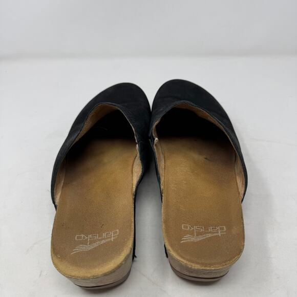 Dansko Black Leather Professional Mule Clogs Comfort Work Shoes Size 42 EU 11 - Picture 4 of 11